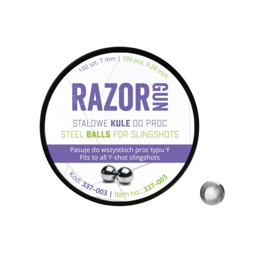 Kulki do procy RazorGun 7 mm 100 szt. (337-003) - 2356198