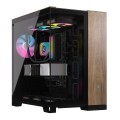 Obudowa CORSAIR Geh Midi 6500X (Tempered Glass) Black/Walnut Wood - 2433629