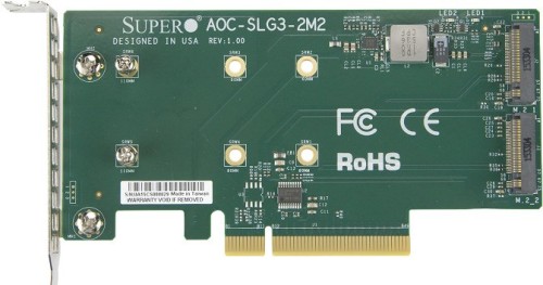 SERWER AKCESORIA NVME AOC CARD AOC-SLG3-2M2-O SUPERMICRO - 2433852