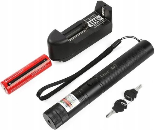 Wskaźnik laserowy zielony (18650) z ładowarką - 2159299