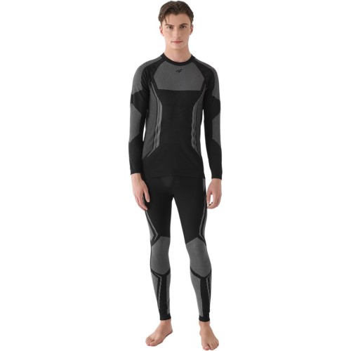 Legginsy termoaktywne męskie 4F M166 głęboka czerń 4FWAW24USEAM166 20S S/M - 2318088