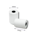 Rolka termiczna Qoltec 57 x 20 | 55g/m2 | 10szt. | BPA free - 1615155