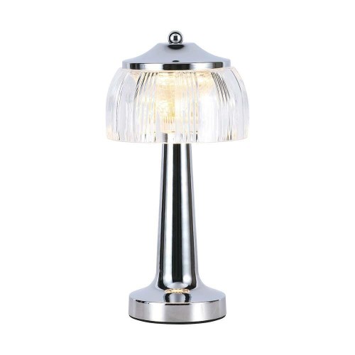 Lampka Biurkowa Nocna V-TAC 1W LED 26cm Ładowanie USB Ściemnianie Chrom VT-1048 3000K-6000K 55lm - 2087814