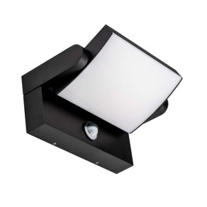 Projektor oprawa elewacyjna V-TAC 17W LED czujnik ruchu czarna IP65 VT-11020S 4000K 2520lm
