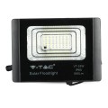 Projektor LED Solarny V-TAC 12W Czarny IP65, Pilot, Timer VT-25W 4000K 550lm - 2160476