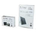 Projektor LED Solarny V-TAC 12W Czarny IP65, Pilot, Timer VT-25W 4000K 550lm - 2160481