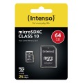 Intenso 64GB MicroSDHC MicroSDXC Klasa 10 - 2439976