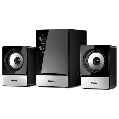 Zestaw głośników SVEN MS-90 10 W Uniwersalne Czarny 2.1 kan. 1-drożny 5 W - 2343264