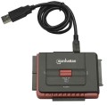 Manhattan 179195 stacja dokująca USB Typu-A Czarny - 2428376