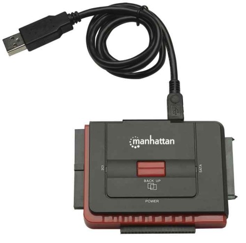 Manhattan 179195 stacja dokująca USB Typu-A Czarny - 2428379