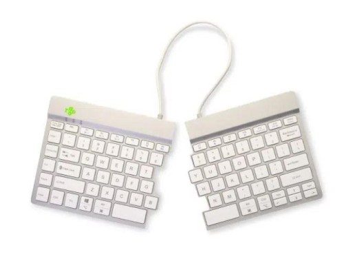 Klawiatura bezprzewodowa rozdzielona biało RGOSBUKWLWH R-GO TOOLS - 2447852