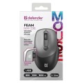 DEFENDER MYSZ FEAM MM-296 RF SILENT SZARA - 2447958