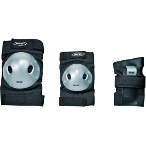 Ochraniacze na łyżworolki Roces Extra Three Pack JR czarne 301377   S