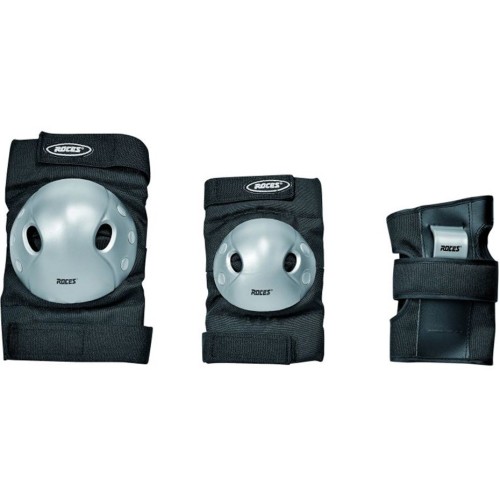 Ochraniacze na łyżworolki Roces Extra Three Pack JR czarne 301377   S - 2319086