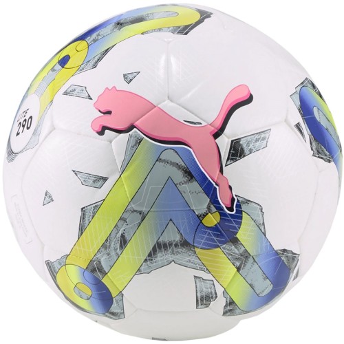 Piłka nożna Puma Orbita 5 Hybrid Lite biało-zielono-różowa 290 83785 01 3 - 2319177