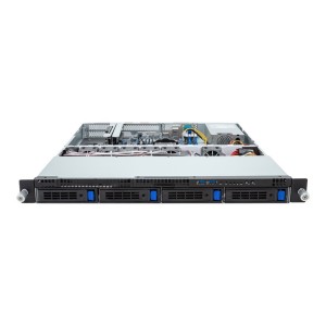 Platforma Gigabyte Rack (1U) R123-C00-AA01 AMD Epyc 4004/Ryzen 7000 (4x 3,5" SATA HS, 1xM.2, 2x1Gbe, IPMI, 1x400W)