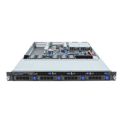 Platforma Gigabyte Rack (1U) R133-C11-AAB1 AMD Epyc 4004/Ryzen 7000 (4x 3,5" SATA HS, 1xM.2, 2x10Gbe, 2x1Gbe, IPMI, 1+1 800W) - 2336358