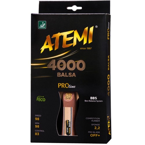 Rakietka do ping ponga Atemi 4000 Balsa anatomical - 2254874