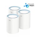 Cudy M1200 3-PACK siatkowy system wi-fi Dual-band (2.4 GHz/5 GHz) Wi-Fi 5 (802.11ac) Biały 1 Wewnętrzne - 2438444