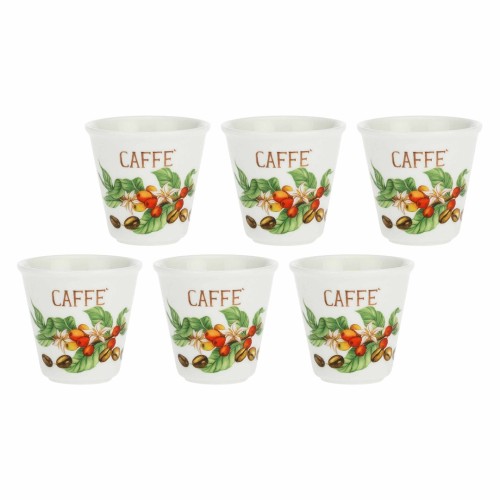 LA PORCELLANA BIANCA LIQUORELLI Zestaw 6 kieliszków na likier kawowy 75 ml - 2451760