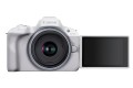 Canon EOS R50, White + RF-S 18-45mm F4.5-6.3 IS STM Kit Bezlusterkowiec 24,2 MP CMOS 6000 x 4000 px Biały - 2112752