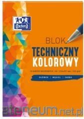 Blok techniczny A4 10K 225G kolor (20szt) OXFORD