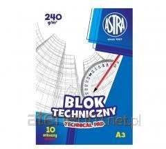 Blok techniczny A3/10K 240g (10szt) ASTRA - 2452195