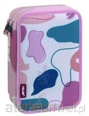 Piórnik 2 poz. z wyposażeniem Slow różowy MILAN