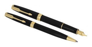 Parker SONNET Czarny, Złoto 2 szt.