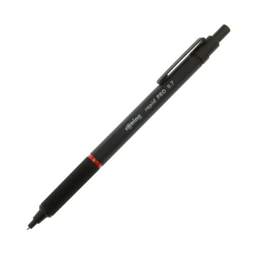 Ołówek automatyczny ROTRING Feinminenstift rapid PRO Matt Juodas FM 0,5mm - 2364932