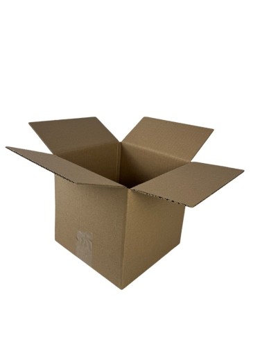 KARTON KLAPOWY, pudełko zrobione z tektury 3W 3 warstwowej, kolor szaro/brązowy, 200X200X100mm 320G/M2 30 SZTUK - 2452538