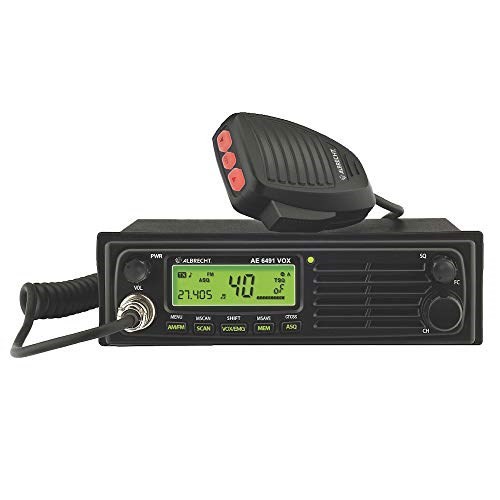 Radio CB ALBRECHT ALBRECHT AE-6491 VOX DIN GW (napięcie zasilania - 12/24V, liczba kanałów - 40, blokada szumów - tak, 131x188x57 mm) - 2443428