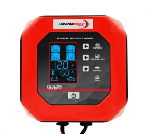 Ładowarka Lemania GX15 charger 15A 24-300Ah (WET, AGM, EFB, VRLA, 12.8 V LiFePO4 lithium) - 2453303
