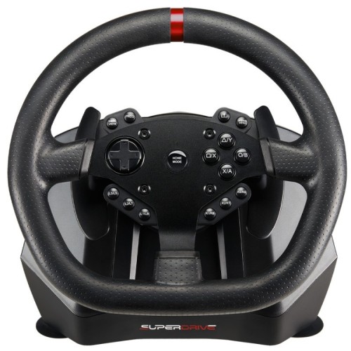 SuBsonic SA5659 - Kierownica + Pedały - PlayStation 4 - Xbox One - Xbox One S - Xbox One X - Xbox Series S - Xbox Series X - D-pad - Przycisk Opcje - Przycisk udostępniania - Cyfrowy - Przewodowy - US - 2453592