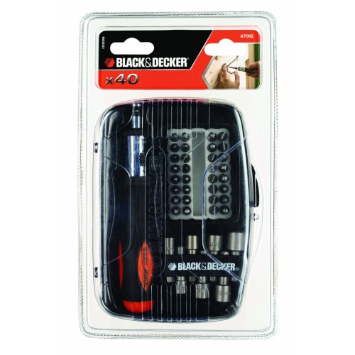 Black & Decker A7062 wkrętak ręczny Śrubokręt z wymiennymi końcówkami Śrubokręt z grzechotką - 2317253