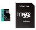 Karta pamięci z adapterem ADATA AUSDX64GUI3V30SA2-RA1 (64GB; Class 10, V30; + adapter) - 2463169