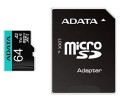 Karta pamięci z adapterem ADATA AUSDX64GUI3V30SA2-RA1 (64GB; Class 10, V30; + adapter) - 927631