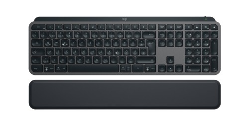 Logitech MX Keys S klawiatura Biuro RF Wireless + Bluetooth QWERTZ Niemiecki Grafitowy - 2333475
