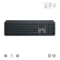 Klawiatura Logitech MX Keys S Uniwersalna RF Wireless + Bluetooth QWERTY Amerykański międzynarodowy Grafitowy - 2357593