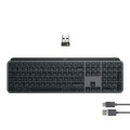 Klawiatura Logitech MX Keys S Uniwersalna RF Wireless + Bluetooth QWERTY Amerykański międzynarodowy Grafitowy - 2357596