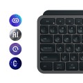 Klawiatura Logitech MX Keys S Uniwersalna RF Wireless + Bluetooth QWERTY Amerykański międzynarodowy Grafitowy - 2357592