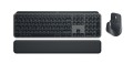 Logitech MX Keys S Combo klawiatura Dołączona myszka Biuro RF Wireless + Bluetooth QWERTY Amerykański międzynarodowy Grafitowy - 2447894