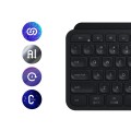 Logitech MX Keys S Combo klawiatura Dołączona myszka Biuro RF Wireless + Bluetooth QWERTY Amerykański międzynarodowy Grafitowy - 2447869