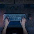 Logitech MX Keys S Combo klawiatura Dołączona myszka Biuro RF Wireless + Bluetooth QWERTY Amerykański międzynarodowy Grafitowy - 2447885