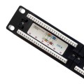 Qoltec Patch panel RACK | 24 porty | kat.6 UTP | Czarny - 2465438