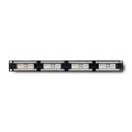 Qoltec Patch panel RACK | 24 porty | kat.6 UTP | Czarny - 2465437