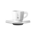 Bialetti Zestaw 4 filiżanek z podstawką - Biały (4 sztuki) - 2070531