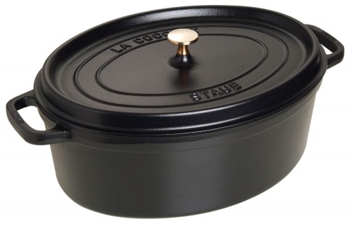 STAUB Garnek żeliwny owalny 4,2l czarny - 1881504