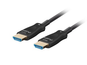 Kabel HDMI Lanberg M/M v2.1 100m 8K czarny optyczny AOC