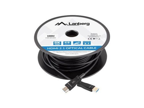 LANBERG KABEL HDMI M/M V2.1 100M 8K OPTYCZNY AOC - 2471171